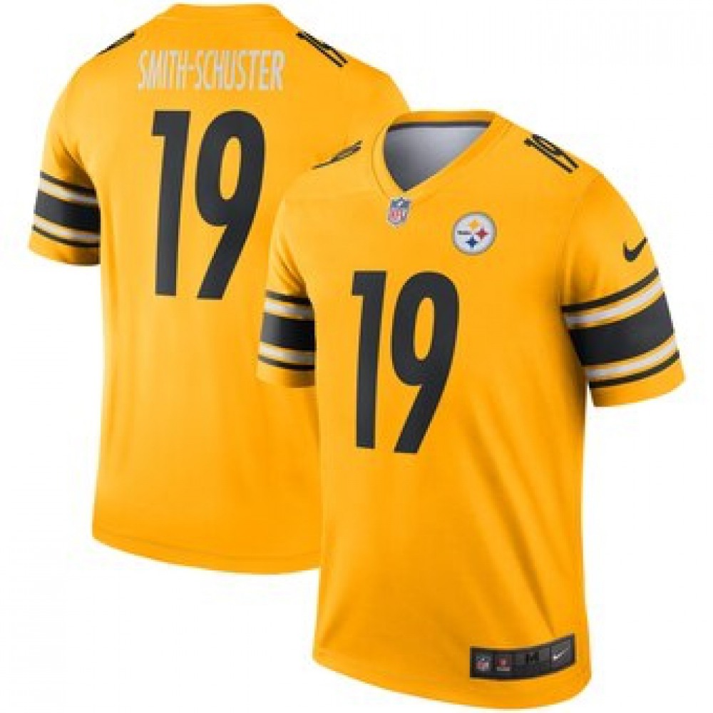 Youth Pittsburgh Steelers #19 JuJu Smith-Schuster 2019 Gold Inverted Legend Jersey 