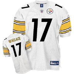 Steelers #17 Mike Wallace White Stitched Youth NFL Jersey 