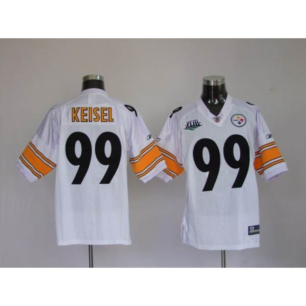 Steelers #99 Brett Keisel White Super Bowl Stitched Youth NFL Jersey 