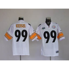 Steelers #99 Brett Keisel White Super Bowl Stitched Youth NFL Jersey 