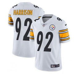 Youth Pittsburgh Steelers #92 James Harrison White Vapor Untouchable Limited Stitched Jersey 