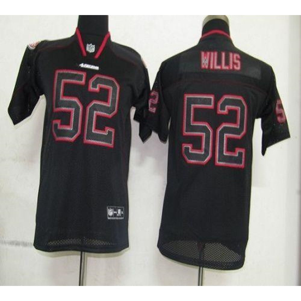 49ers #52 Patrick Willis Lights Out Black Stitched Youth NFL Jersey 