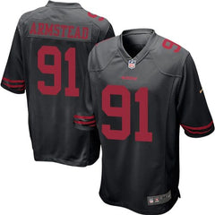 49ers #91 Arik Armstead Black Alternate Youth Stitched NFL Elite Jersey 