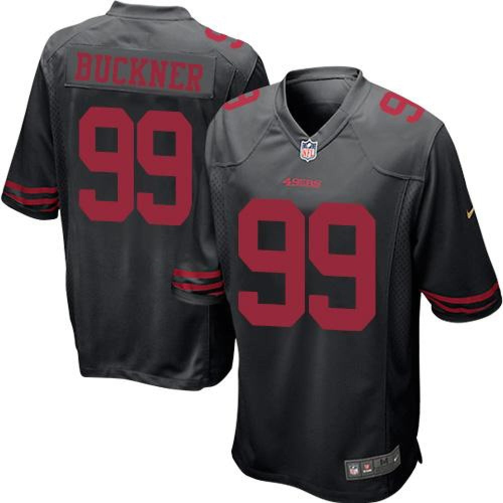 49ers #99 DeForest Buckner Black Alternate Youth Stitched NFL Elite Jersey 