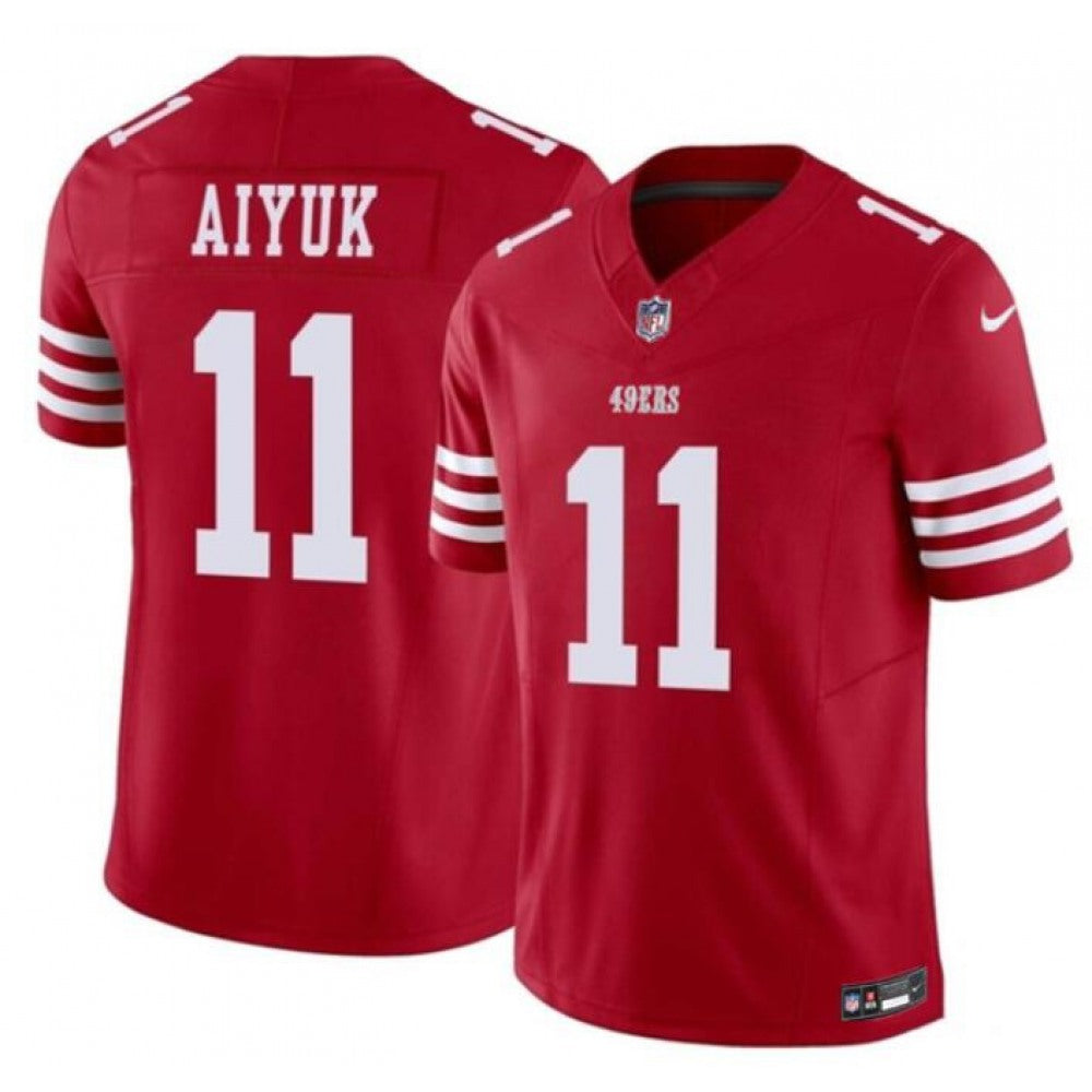 Youth San Francisco 49ers #11 Brandon Aiyuk Red 2023 F.U.S.E. Vapor Limited Stitched Football Jersey 