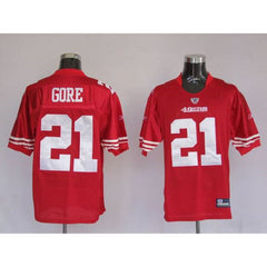 49ers #21 Frank Gore Red Stitched Youth NFL Jersey 