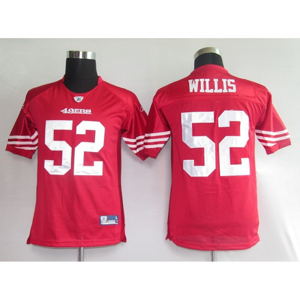 49ers #52 Patrick Willis Red Stitched Youth NFL Jersey 