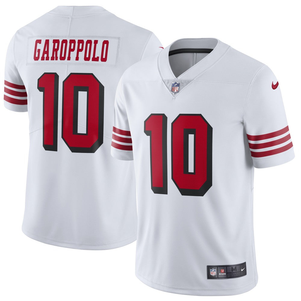 Youth NFL San Francisco 49ers #10 Jimmy Garoppolo Red Vapor Untouchable Limited Stitched Jersey 