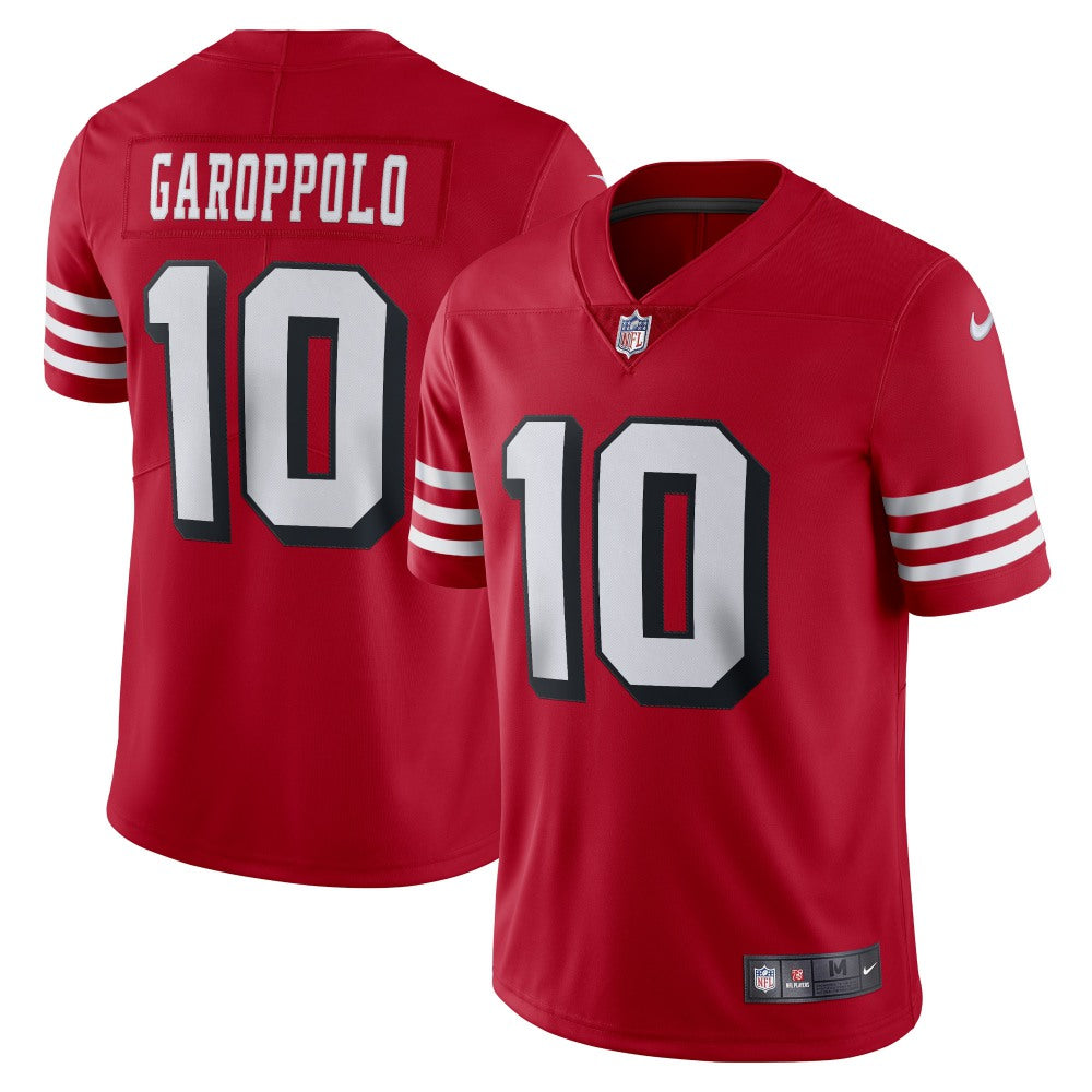 Youth NFL San Francisco 49ers #10 Jimmy Garoppolo New Red Vapor Untouchable Limited Stitched Jersey 