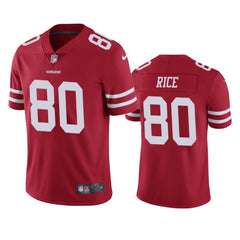 Youth NFL San Francisco 49ers #80 Jerry Rice Red Vapor Untouchable Limited Stitched Jersey 