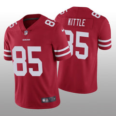Youth NFL San Francisco 49ers #85 George Kittle Red Vapor Untouchable Limited Stitched Jersey 
