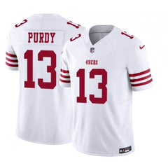 Youth San Francisco 49ers #13 Brock Purdy White 2023 F.U.S.E. Vapor Untouchable Limited Stitched Football Jersey 