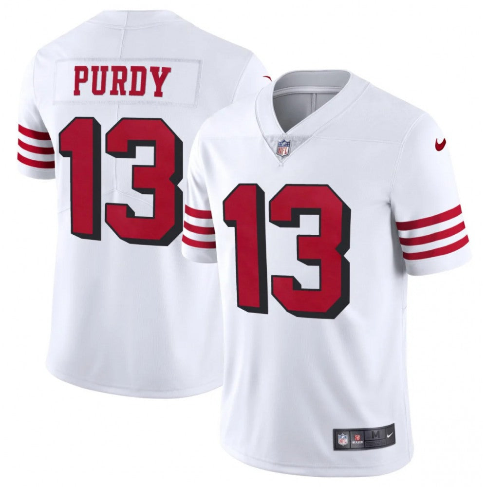 Youth San Francisco 49ers #13 Brock Purdy New White Vapor Untouchable Limited Stitched Football Jersey 