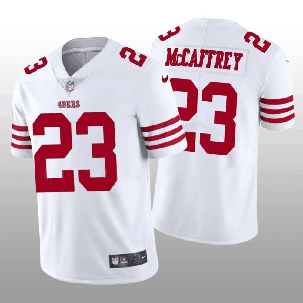 Youth NFL San Francisco 49ers #23 Christian McCaffrey White Vapor Untouchable Limited Stitched Jersey 