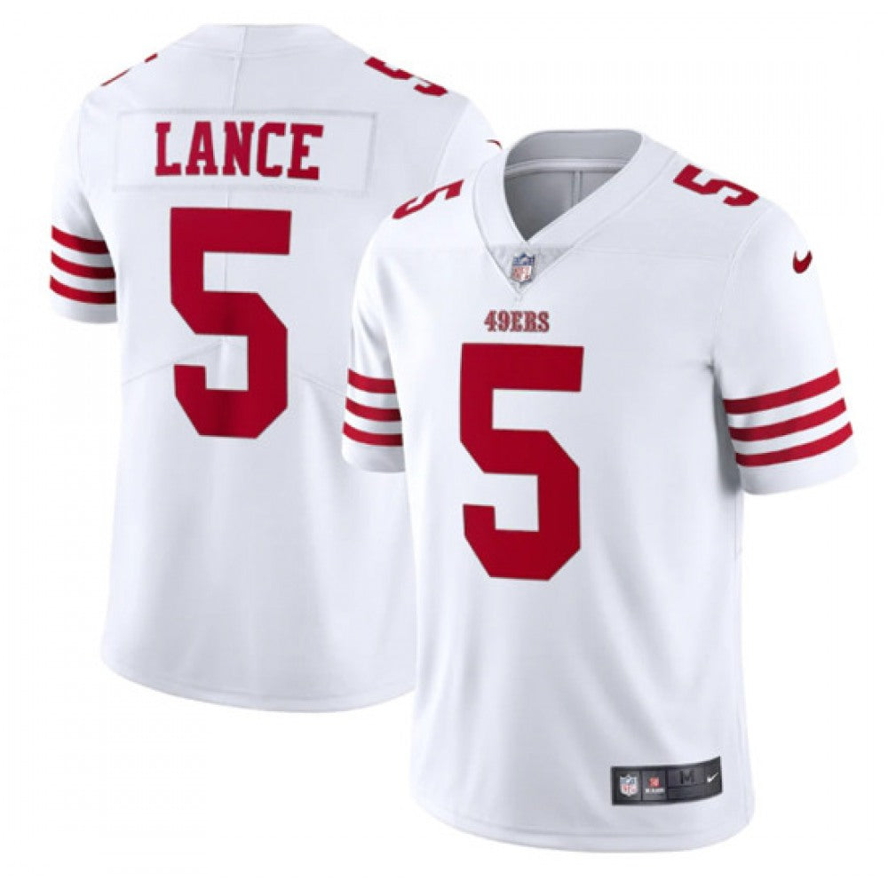 Youth San Francisco 49ers #5 Trey Lance 2022 New White Vapor Untouchable Stitched Jersey 