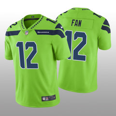 Youth Seattle Seahawks #12 Fan Green Vapor Untouchable L Limited Stitched NFL Jersey 