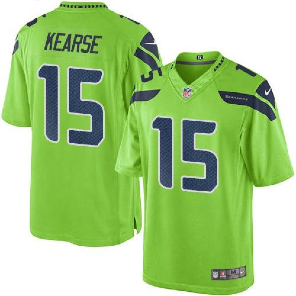 Seahawks #15 Jermaine Kearse Green Youth Stitched NFL Limited Rush Jersey 