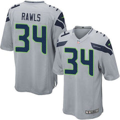 Seahawks #34 Thomas Rawls Grey Alternate Youth Stitched NFL Elite Jersey 