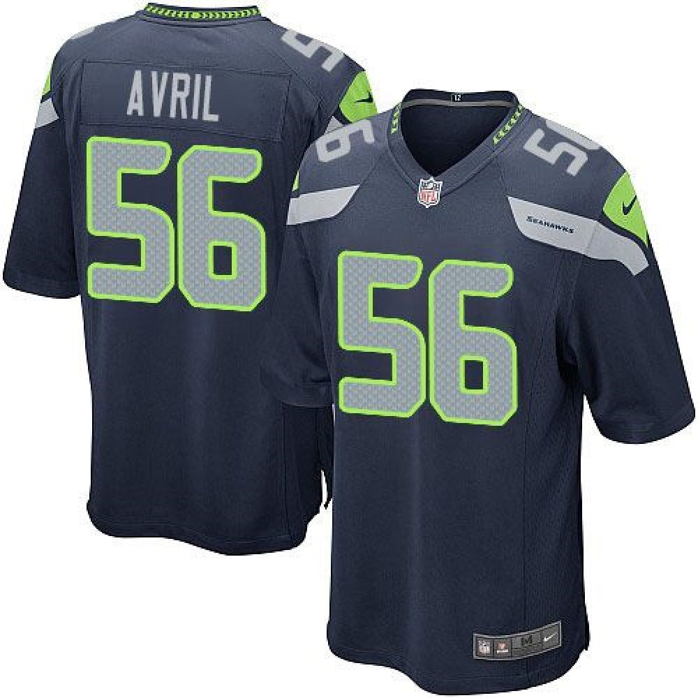 Seahawks #56 Cliff Avril Steel Blue Team Color Youth Stitched NFL Elite Jersey 
