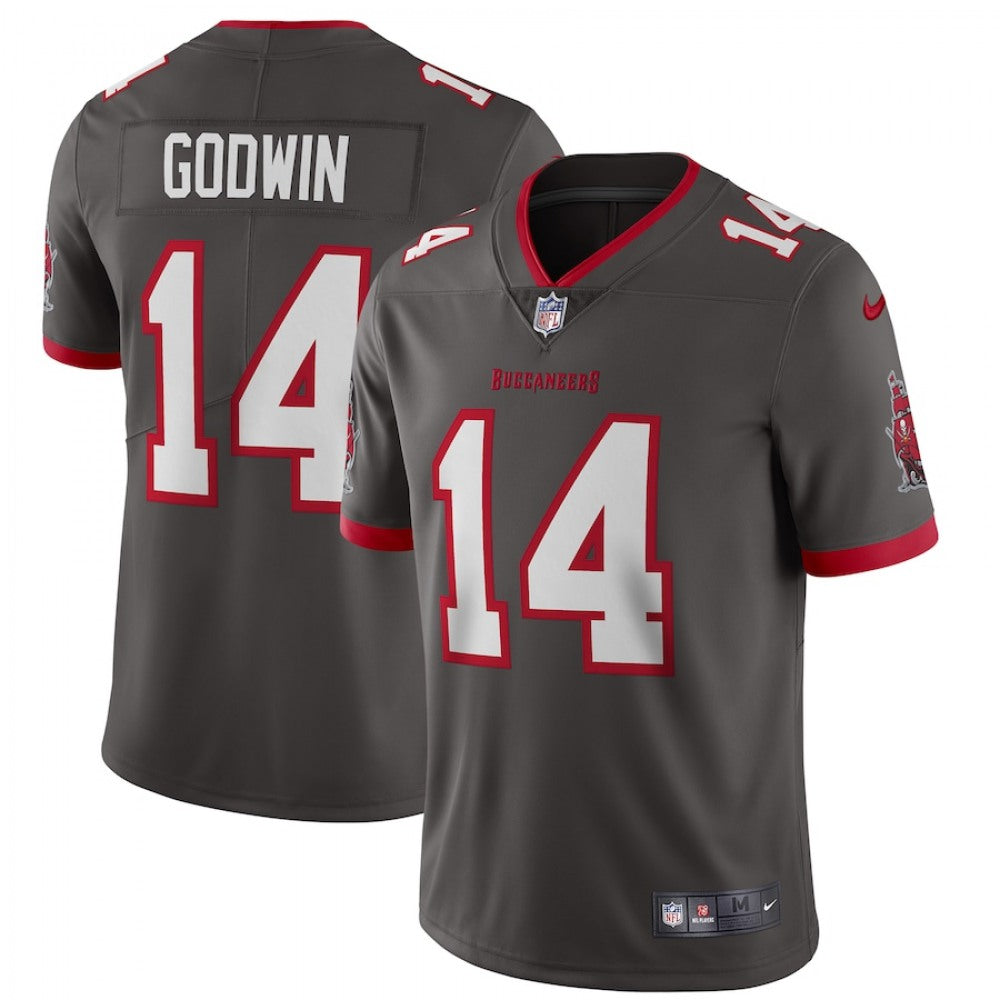 Youth Tampa Bay Buccaneers #14 Chris Godwin New Grey Vapor Untouchable Limited Stitched Jersey 