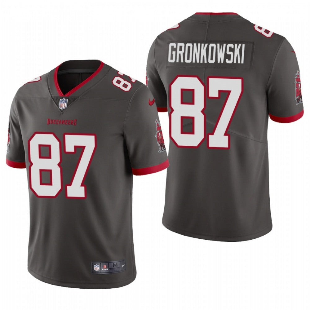 Youth Tampa Bay Buccaneers #87 Rob Gronkowski New Grey Vapor Untouchable Limited Stitched Jersey 