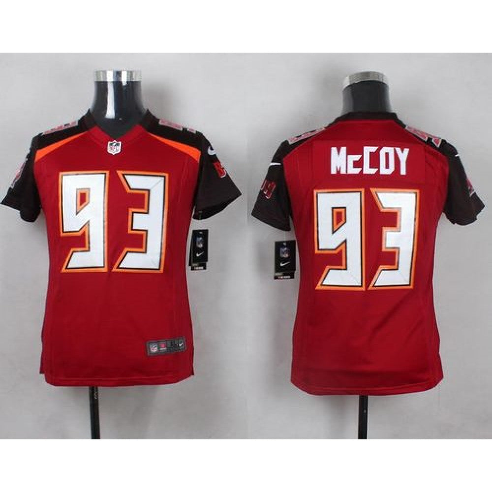 Buccaneers #93 Gerald McCoy Red Team Color Youth Stitched NFL New Elite Jersey 