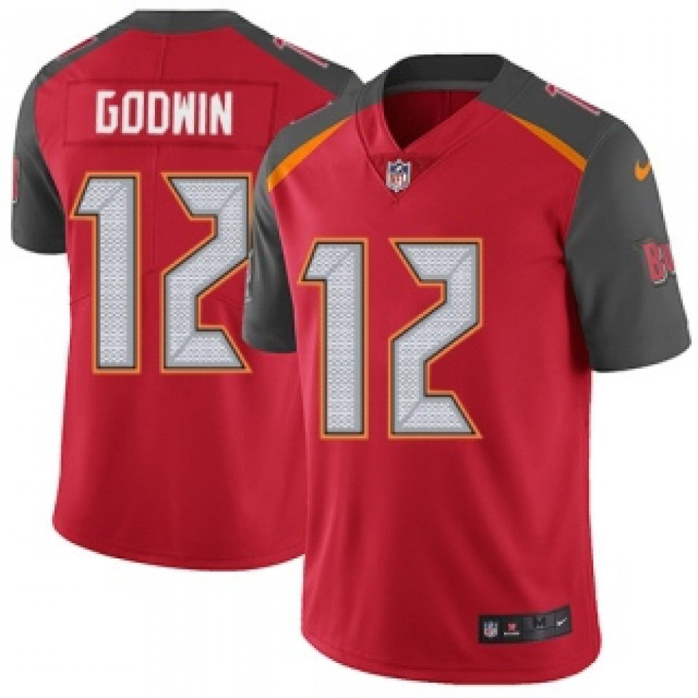 Youth Tampa Bay Buccaneers #12 Chris Godwin Red Vapor Untouchable Limited Stitched NFL Jersey 