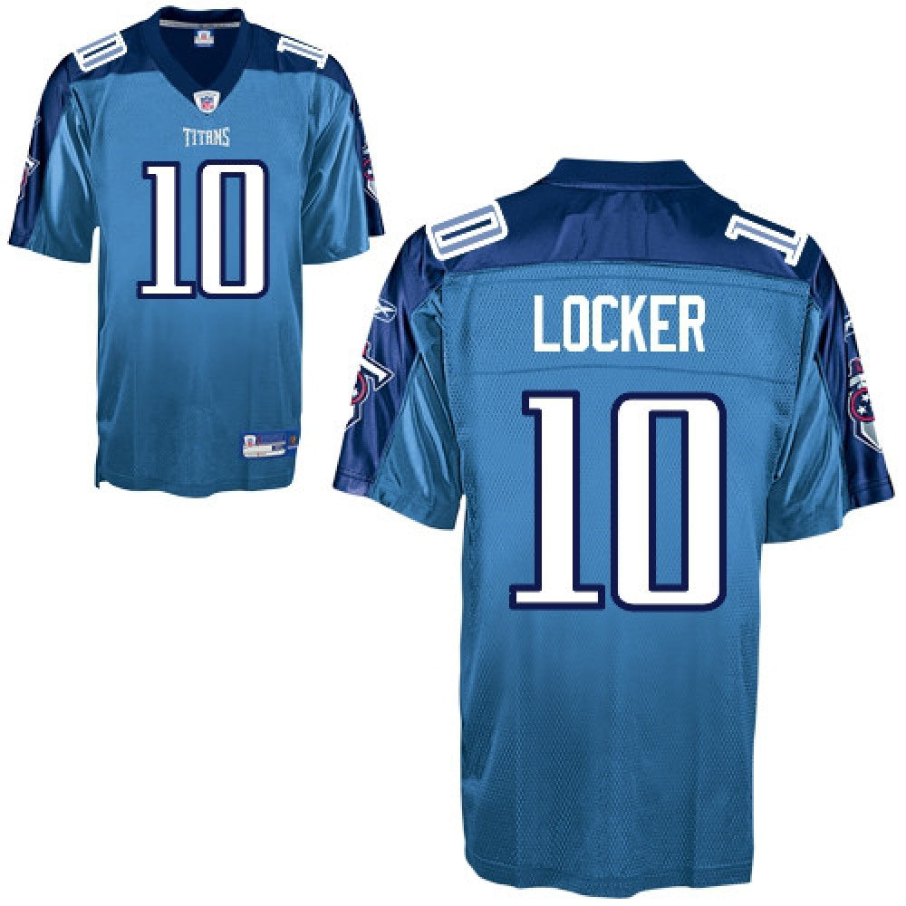 Titans #10 Jake Locker Baby Blue Stitched Youth NFL Jersey 