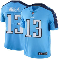 Titans #13 Kendall Wright Light Blue Youth Stitched NFL Limited Rush Jersey 