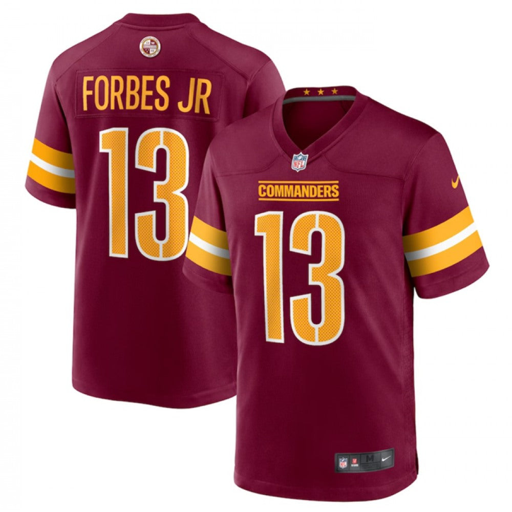 Youth Washington Commanders #13 Emmanuel Forbes 2022 Burgundy Stitched Football Jersey 