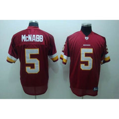Redskins #5 Donovan McNabb Red Stitched Youth NFL Jersey 