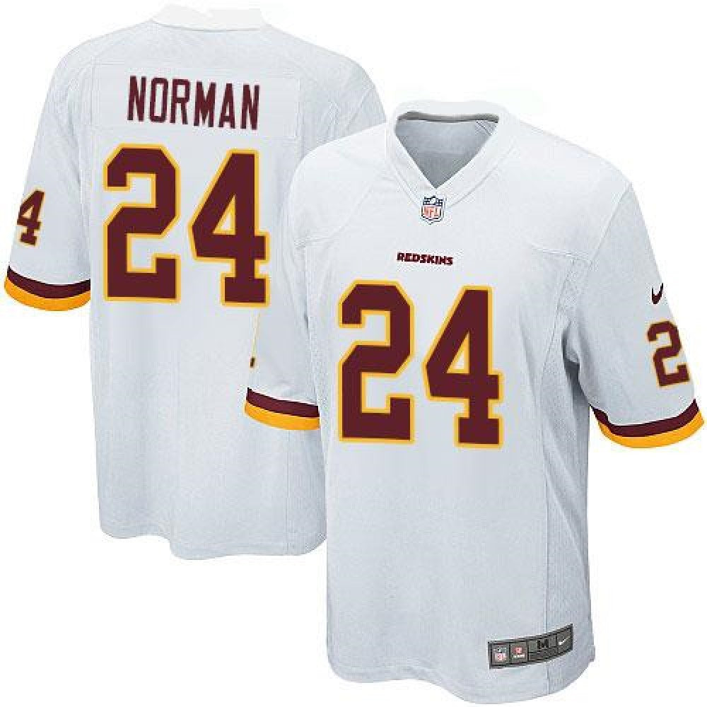 Redskins #24 Josh Norman White Youth Stitched NFL Elite Jersey 