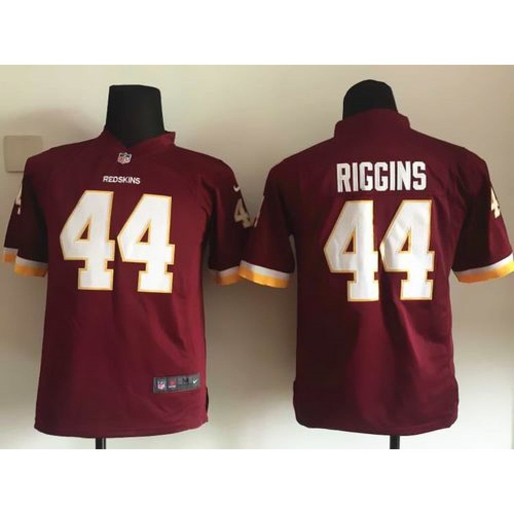 Redskins #44 John Riggins Burgundy Red Team Color Youth Stitched NFL Elite Jersey 
