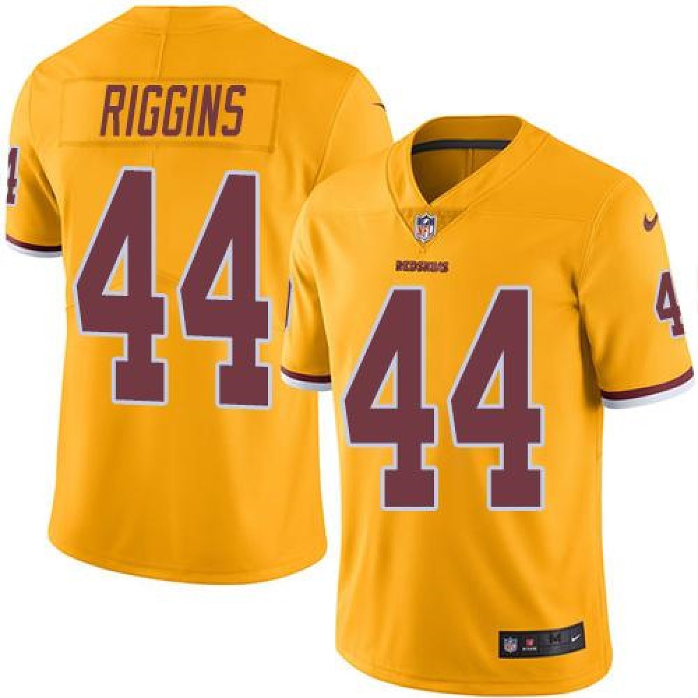 Redskins #44 John Riggins Gold Youth Stitched NFL Limited Rush Jersey 
