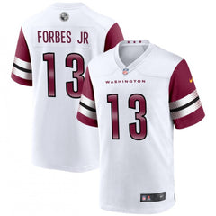 Youth Washington Commanders #13 Emmanuel Forbes 2022 White Stitched Football Jersey 