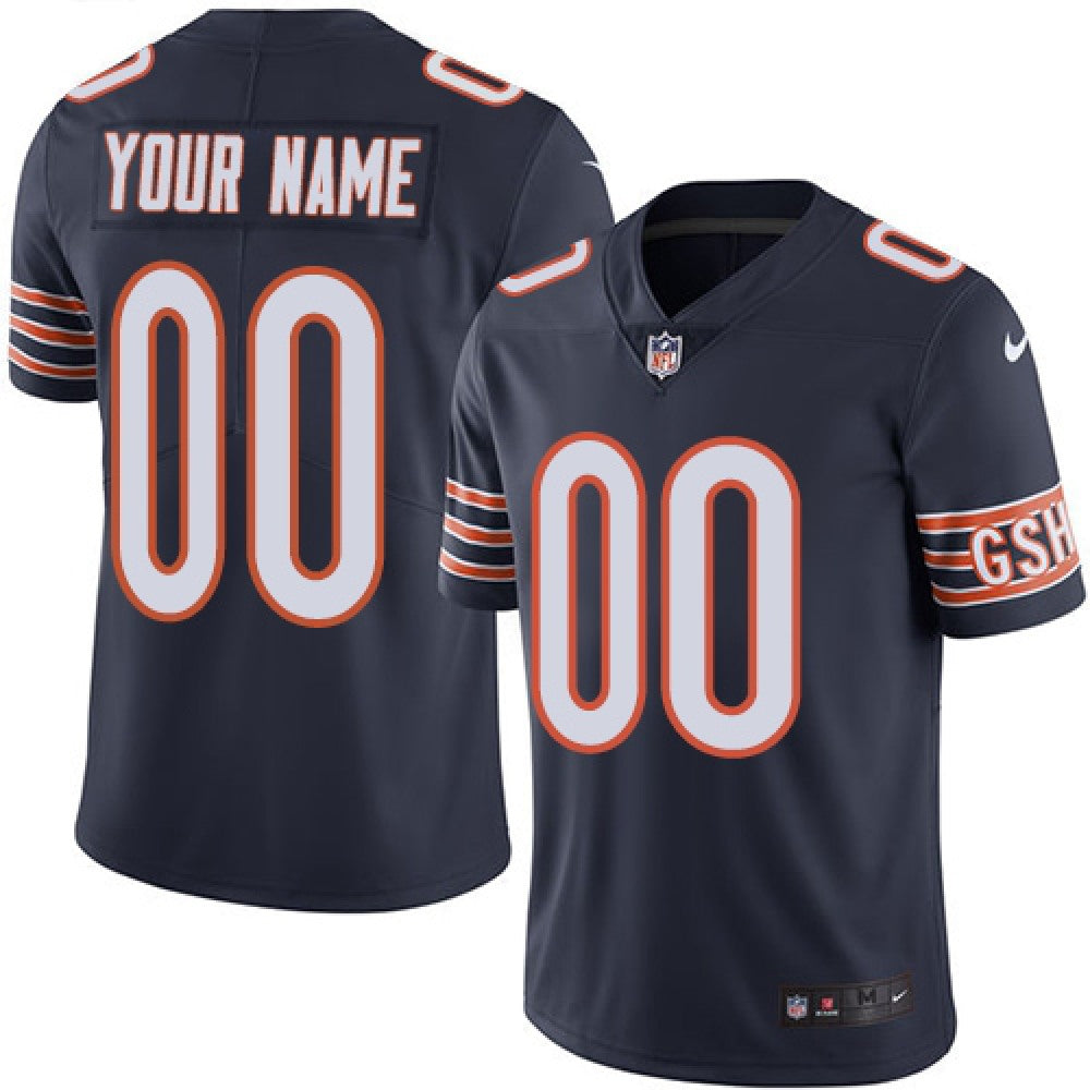 Youth Chicago Bears ACTIVE PLAYER Custom Navy Vapor Stitched Jersey 