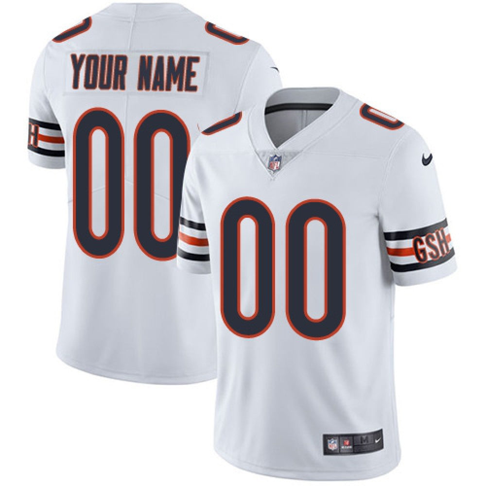 Youth Chicago Bears Active Player Custom White Vapor Untouchable Stitched Jersey 