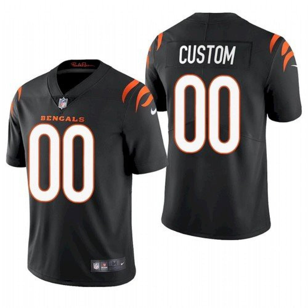 Youth Cincinnati Bengals ACTIVE PLAYER Custom Black Vapor Untouchable Limited Stitched Jersey 