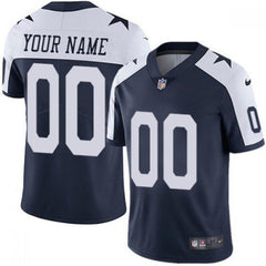 Youth Dallas Cowboys ACTIVE PLAYER Custom Navy Blue Thanksgiving Limited Stitched Jersey 
