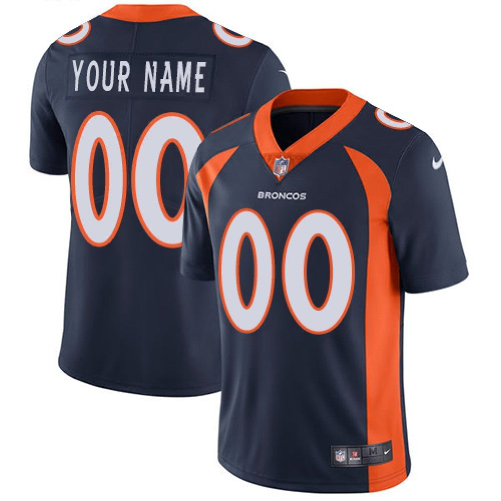 Youth Denver Broncos ACTIVE PLAYER Custom Navy Vapor Untouchable Limited Stitched Jersey 