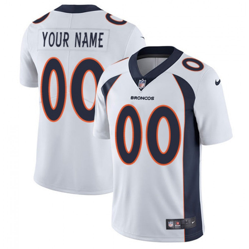 Youth Denver Broncos Customized White Vapor Untouchable NFL Stitched Limited Jersey 