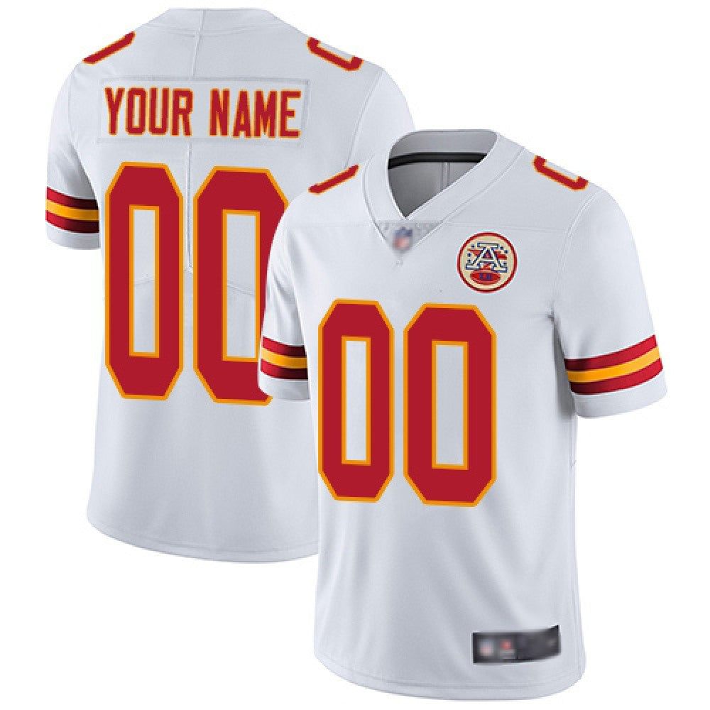 Youth Kansas City Chiefs ACTIVE PLAYER Custom White Vapor Untouchable Limited Stitched Jersey 