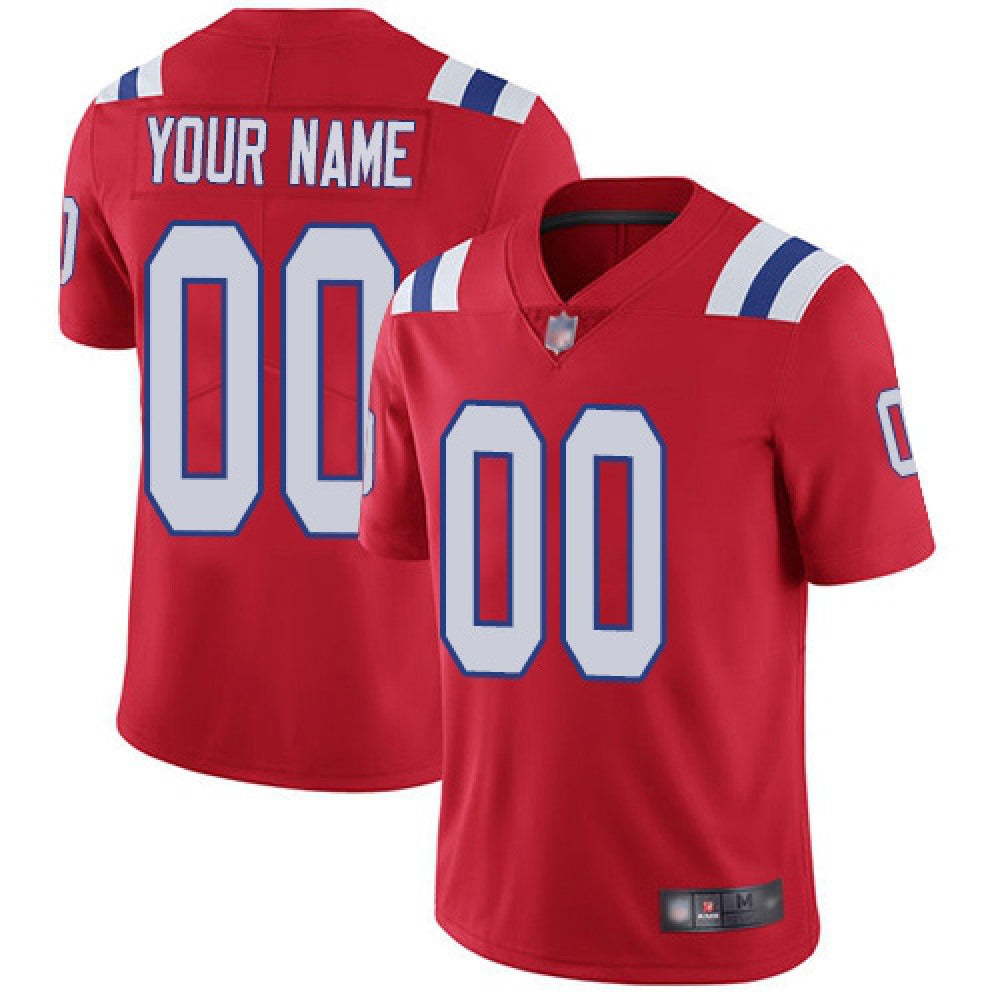 Youth New England Patriots ACTIVE PLAYER Custom Red Vapor Untouchable Limited Stitched Jersey 