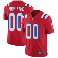 Youth New England Patriots ACTIVE PLAYER Custom Red Vapor Untouchable Limited Stitched Jersey 