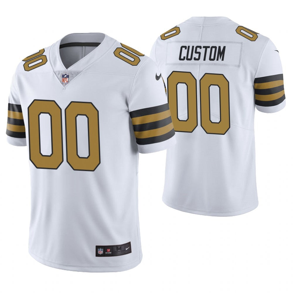 Youth New Orleans Saints ACTIVE PLAYER Custom White Color Rush Limited Stitched NFL Jersey 