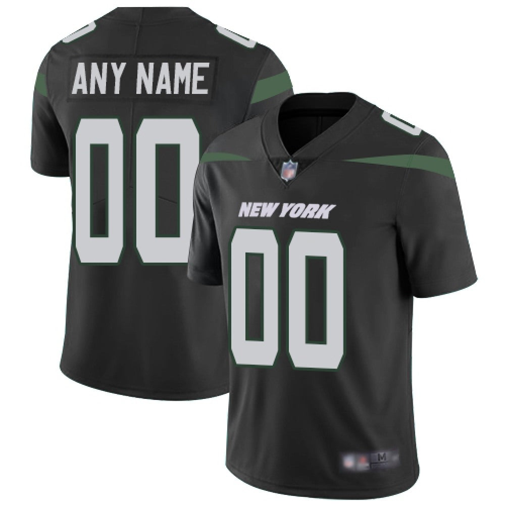 Youth New York Jets ACTIVE PLAYER Custom Black Vapor Untouchable Limited Stitched Jersey 