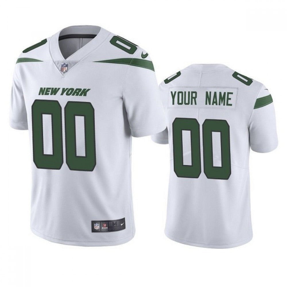 Youth New York Jets ACTIVE PLAYER Custom White Vapor Untouchable Limited Stitched Jersey 