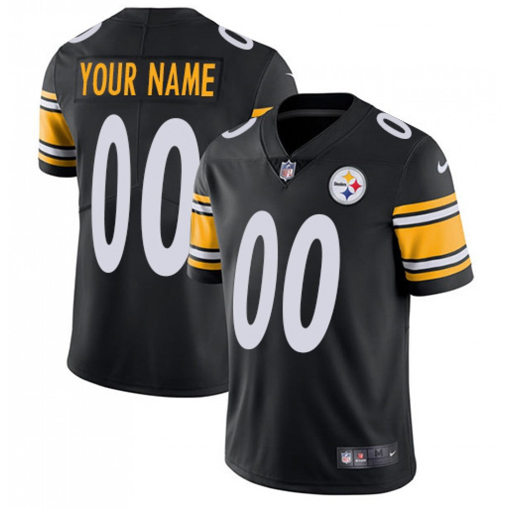 Youth Pittsburgh Steelers Black ACTIVE PLAYER Custom Stitched Jersey 