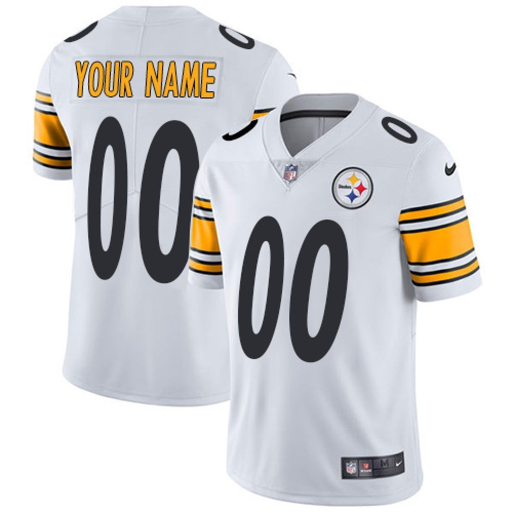 Youth Pittsburgh Steelers ACTIVE PLAYER Custom White Vapor Untouchable Limited Stitched Jersey 