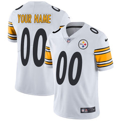 Youth Pittsburgh Steelers ACTIVE PLAYER Custom White Vapor Untouchable Limited Stitched Jersey 